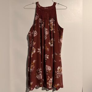 Women’s Maurices size XL maroon floral dress